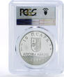 Abkhazia 10 apsars Poet Samson Chanba PL69 PCGS silver coin 2009 Proof-like