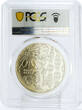Abkhazia 3 apsars Local Fauna Callimorpha Butterfly MS69 PCGS Ni coin 2021 unz