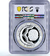 Azerbaijan 5 manat Telecommunications Satellite Azerspace-1 PR69 PCGS 2013 PP
