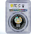Tajikistan 100 somoni Launch Rogun HPP Man in Tunnel Mint Poland PR70 PCGS 2018 PP
