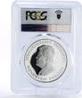 Turkmenistan 500 manat Wildlife Bustards Birds PR70 PCGS silver coin 1999 PP
