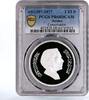 Jordan 2 1/2 dinars Jordan 2 1/2 dinars Endangered Wildlife Fauna Gazelle PR68 PCGS silver coin 1977 -