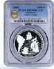 Saharawi Republic 1000 pesetas Saharawi 1000 pesetas Pedro Cabral Two Ships Clippers PR70 PCGS silver coin 2000 -