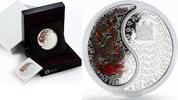 Fiji 1 dollar Fiji set of 2 color silver coin 1 dollar Year of Snake Yin and Yang 2013 -