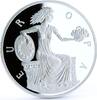 Andorra 10 diners Andorra 10 diners Greek Princess Statue Euro Mythology proof silver coin 1998