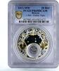 Belarus 20 rubles Belarus 20 rubles Zodiac Signs series Libra PR69 PCGS gilded silver coin 2013 -