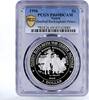 Nauru 1 dollar Nauru 1 dollar Queen Mother Bombed Buckingham Palace PR69 PCGS silver coin 1996 -