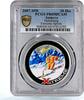 Andorra 10 diners Andorra 10 diners Extreme Sports Heliskiing PR69 PCGS colored silver coin 2007