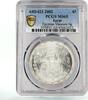 Egypt 5 pounds Egypt 5 pounds National Museum Building Architecture MS65 PCGS silver coin 2002 -