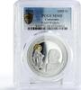 Cameroon 1000 francs Cameroon 1000 francs Priest Karol Wojtyla Virgin Mary MS68 PCGS silver coin 2016 -