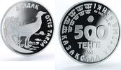 Kazakhstan 500 tenge Kazakhstan 500 tenge Endangered Wildlife Series Otis Tarda Bird silver coin 2003 -