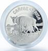 Kazakhstan 500 tenge Kazakhstan 500 tenge Endangered Wildlife Series Saiga proof silver coin 2001 -
