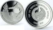 Laos 1000 kip Laos 1000 kip FIFA World Cup Germany football proof silver coin 2006 -