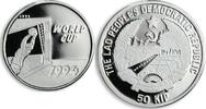 Laos 50 kips Laos 50 kips FIFA World Cup in the US Football 1994 silver coin 1991 -