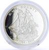 Cote d'Ivoire 1000 francs Ivory Coast 1000 francs Seafaring HMS Bounty Ship Clipper proof silver coin 2008 -