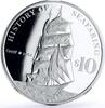 Nauru 10 dollars Nauru 10 dollars Seafaring Greif 1951 Ship Clipper proof silver coin 2008 -