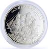 Cote d'Ivoire 1000 francs Ivory Coast 1000 francs Seafaring San Hermenegildo Ship Clipper silver coin 2013 -