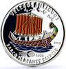 Saharawi Republic 1000 pesetas Saharawi 1000 pesetas Seafaring Egyptian Boat Ship Clipper silver coin 1997 -