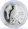 Turkmenistan 500 manat Turkmenistan 500 manat Red Book Wildlife Falcon Bird Fauna silver coin 1999 -