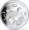 Turkmenistan 500 manat Turkmenistan 500 manat Red Book Wildlife Swamphen Bird Fauna silver coin 1996 -