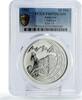 Andorra 10 diners Andorra 10 diners Endangered Wildlife Chamois Fauna PR67 PCGS silver coin 1992 -