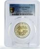 Ukraine 5 hryvnias Ukraine 5 hryvnias Kharkiv Oblast Fountain Tractor MS69 PCGS bimetal coin 2017 -