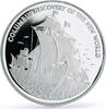 Jamaica 10 dollars Jamaica 10 dollars Discovering of the New World Columbus Ship silver coin 1989 -