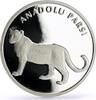 Turkey 20 lira Turkey 20 lira Conservation Wildlife Anatolian Leopard Fauna silver coin 2005 -