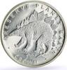 Gibraltar 1 crown Gibraltar 1 crown Preserve Planet Earth Stegosaurus Dinosaur silver coin 1993 -
