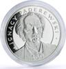 Tokelau 50 dollars Tokelau 50 dollars Polish Prime Minister Ignacy Paderewski Politics silver coin 1993 -