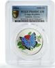 Congo 1000 francs Congo 1000 francs Salamis Temora Butterfly Fauna PR69 PCGS silver coin 2004 -