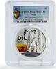 Cook Islands 1 dollar Cook Islands 1 $ Oil Discovery Oil Derrick Kangaroo PR67 PCGS silver coin 2013 -