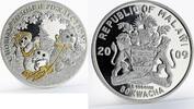 Malawi 50 kwacha Happy New Year and Merry Christmas crystal gilded silver 2009 PP