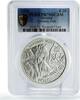 Slovakia 20 euro Slovakia 20 euro National Park Poloniny Wolves Fauna PR70 PCGS silver coin 2010 -