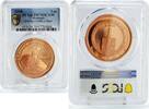 Romania 1 leu Romania 1 leu Roman Poet Ovidius Ovid Literature PR70 PCGS copper coin 2008 -