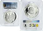 Tunisia 1 dinar Tunisia 1 dinar Roman Poet Vergilius Vergil Literature PR69 PCGS silver coin 1969 -