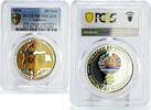 Tajikistan 500 somoni Tajikistan 500 somoni Constitution 20th Anniversary PR70 PCGS silver coin 2014 -