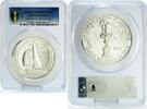 Samoa 25 dollars Samoa 25 dollars America's Cup Yachting Sailboat Ship KM-3 PR69 PCGS silver coin 1988 -
