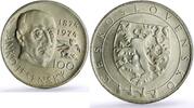 Czech Republic 100 korun Czechoslovakia 100 korun Janko Jesensky Literature TRIAL PROBA silver coin 1974 -
