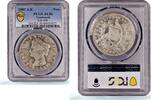 Guatemala 1 peso Guatemala 1 peso Libertad Laureate Head KM-208 AU50 PCGS silver coin 1882 AE -
