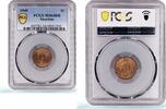 Mauritius 1 cent Mauritius 1 cent Colonial Coinage George VI KM-25 MS64 BN PCGS bronze coin 1949 -