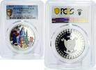 Cameroon 1000 francs Cameroon 1000 francs Happy New Year Santa Claus Gifts PR69 PCGS silver coin 2019 -