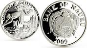 Nauru 10 dollars Nauru 10 dollars London Olympic Games Series Swimming proof silver coin 2009 -