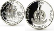 Vanuatu 50 vatu Vanuatu 50 vatu The Pedro Hernandez de Quiros Ship proof silver coin 2005 -