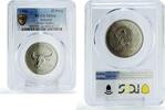 Vietnam 10 dong Vietnam 10 dong Conservation Wildlife Buffalo Bull Fauna MS66 PCGS Ni coin 1986 -