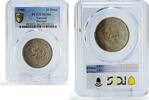 Vietnam 10 dong Vietnam 10 dong Conservation Wildlife Elephant Fauna MS66 PCGS CuNi coin 1986 -