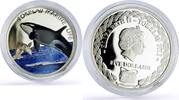 Tokelau 5 dollars Tokelau 5 dollars Marine Life Orca Killer Whale Fauna proof silver coin 2012 -