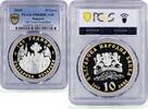 Bulgaria 10 leva Bulgaria 10 leva Orthodox Exarchate 140th Anniversary PR68 PCGS silver coin 2010 -