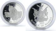 Namibia 10 dollars Namibia 10 dollars Procavia Capensis proof silver coin 2009 -
