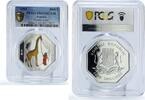 Somalia 4000 shillings Somalia 4000 shillings Zheng He Voyage Giraffe Fauna PR69 PCGS silver coin 2005 -